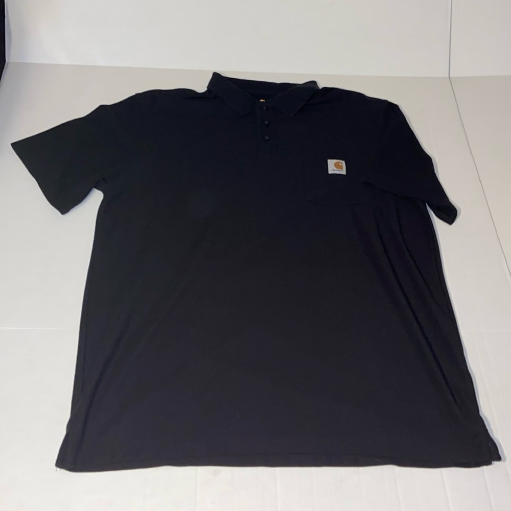 Carhartt Men’s Large Tall Short Sleeve Black Polo Shirt